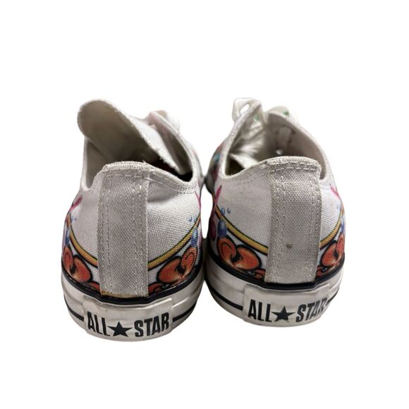 Rare Converse + Drew Brophy Art White Colorful Low Top Limited Edition Sneakers - Picture 5 of 10